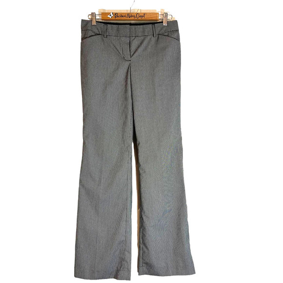 Express Y2K VIntage  Gray Checked Editor Pants 4 R - Picture 1 of 4